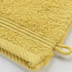 Douceur D'Intérieur 2 gants de toilette 15 x 21 cm eponge unie tendresse Mimosa