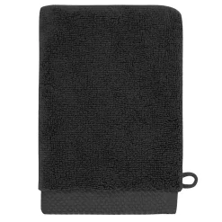 Sensei Maison 3 gants de toilette Zéro Twist 560 g/m² Noir 16x22 cm SENSOFT