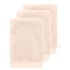 Gant De Toilette|Sensei Maison 3 gants de toilette Zéro Twist 560 g/m² Poudre 16x22 cm SENSOFT
