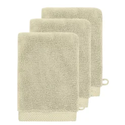 Gant De Toilette|Sensei Maison 3 gants de toilette Zéro Twist 560 g/m² Ficelle 16x22 cm SENSOFT