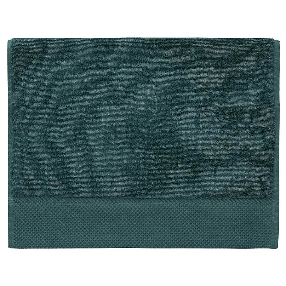 Serviette De Toilette|Sensei Maison 3 grandes serviettes invité Zéro Twist 560 g/m² Petrol 40x60 cm SENSOFT