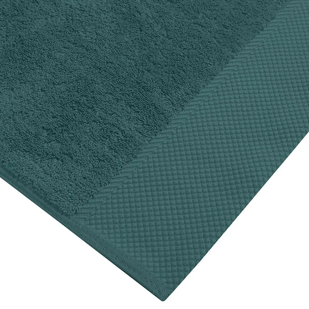 Serviette De Toilette|Sensei Maison 3 grandes serviettes invité Zéro Twist 560 g/m² Petrol 40x60 cm SENSOFT