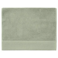 Serviette De Toilette|Sensei Maison 3 grandes serviettes invité Zéro Twist 560 g/m² Sauge 40x60 cm SENSOFT