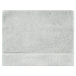 Serviette De Toilette|Sensei Maison 3 grandes serviettes invité Zéro Twist 560 g/m² Gris Perle 40x60 cm SENSOFT