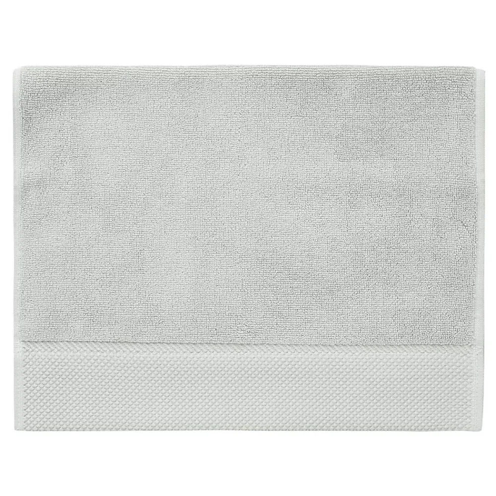Serviette De Toilette|Sensei Maison 3 grandes serviettes invité Zéro Twist 560 g/m² Gris Perle 40x60 cm SENSOFT