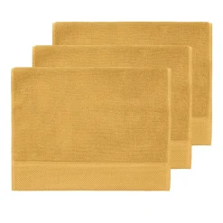 Sensei Maison 3 grandes serviettes invité Zéro Twist 560 g/m² Caramel 40x60 cm SENSOFT