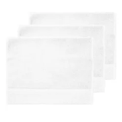 Sensei Maison 3 grandes serviettes invité Zéro Twist 560 g/m² Blanc 40x60 cm SENSOFT