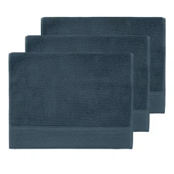 Sensei Maison 3 grandes serviettes invité Zéro Twist 560 g/m² Denim 40x60 cm SENSOFT