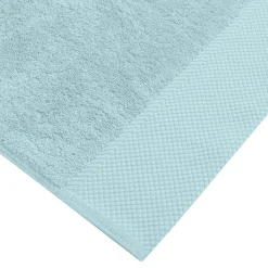 Serviette De Toilette|Sensei Maison 3 grandes serviettes invité Zéro Twist 560 g/m² Bleu Arctic 40x60 cm SENSOFT
