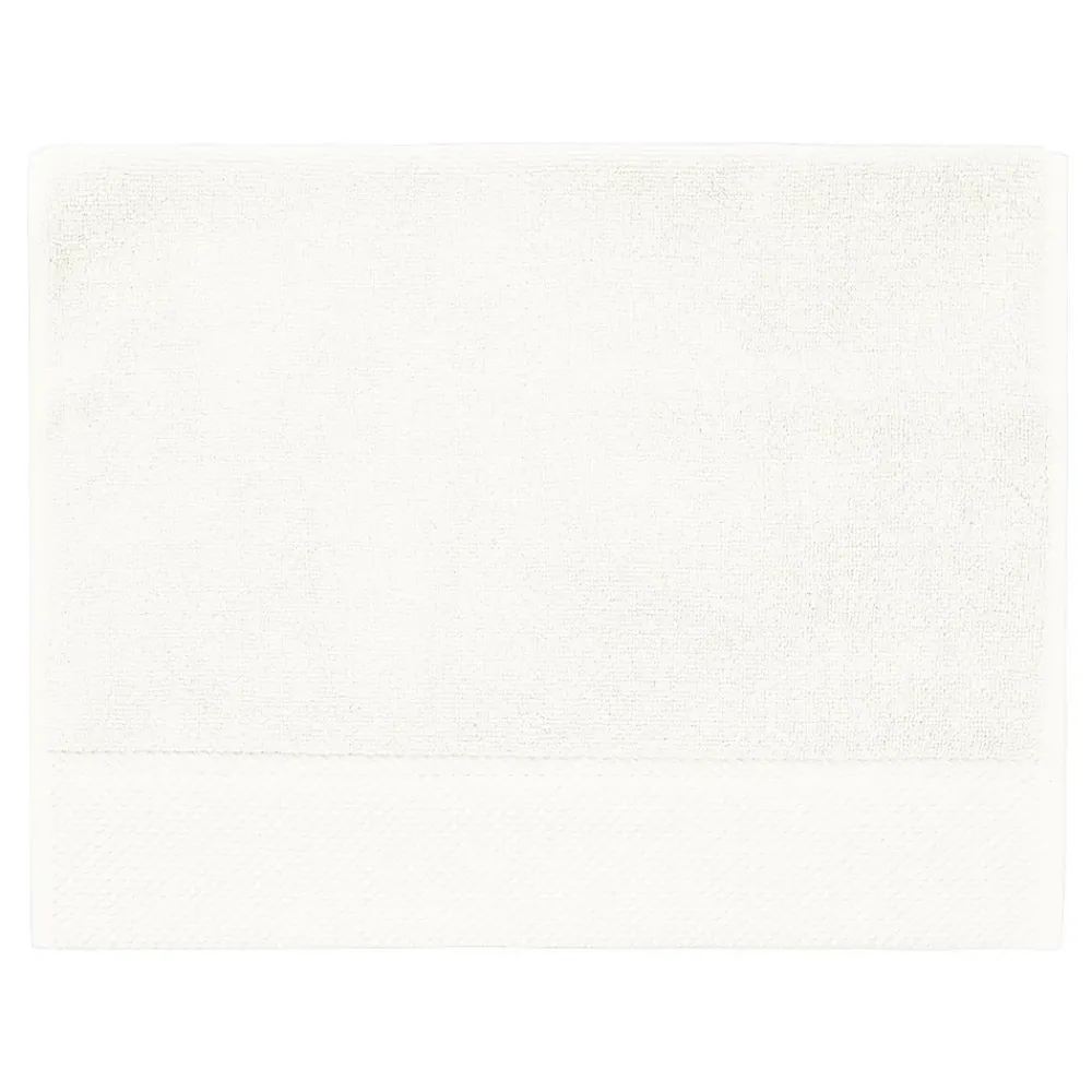 Serviette De Toilette|Sensei Maison 3 grandes serviettes invité Zéro Twist 560 g/m² Ecru 40x60 cm SENSOFT