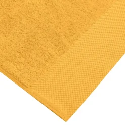 Serviette De Toilette|Sensei Maison 3 grandes serviettes invité Zéro Twist 560 g/m² Safran 40x60 cm SENSOFT