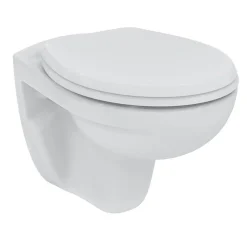 Wc Suspendu|Porcher / Ideal Standard Pack WC suspendu sans bride + abattant Eurovit (Rimless)