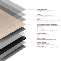 Schulte 2 panneaux muraux de salle de bains l.100 x H.210 cm, effet pierre arkose, DecoDesign