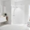 Schulte 2 panneaux muraux de salle de bains l.90+120 x H.210 cm, blanc brillant, DécoDesign