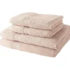 Todays Tools 2 Serviettes de toilette TODAY 50x90 + 2 Draps de bain 70x130 cm 100% Coton - Roses des sables