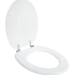 Autres Abattant de toilette en bois compressé MDF cuvette WC standard charnières inox