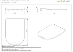 Abattant Wc|Sanindusa Abattant de WC a ouverture frontale PMR normes handicapé New WC Care blanc
