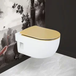Abattant Wc|Olfa Abattant double déclipsable à l'allure précieuse (38x49.5 cm - Jaune soleil)
