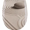 Olfa Abattant easy clip avec descente assistée au style Feng-Shui (38x49.5 cm - Beige)