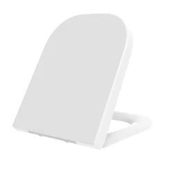 Abattant Wc|Kiamami Valentina Abattant En Thermoplastique Blanc Brillant Avec Fermeture Douce Et Déclipsage Rapide