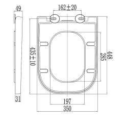 Abattant Wc|Kiamami Valentina Abattant En Thermoplastique Blanc Brillant Avec Fermeture Douce Et Déclipsage Rapide