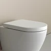 Bernstein Abattant lunette WC, Cuvette toilettes charnières acier - 46,4x35,9cm - U1002