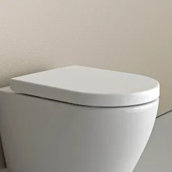 Bernstein Abattant lunette WC, Cuvette toilettes charnières acier - 46,4x35,9cm - U1002