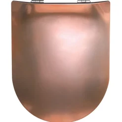 Olfa Abattant wood slim à descente assistée - Effet métal (47.5x36.5 cm - Cuivre)