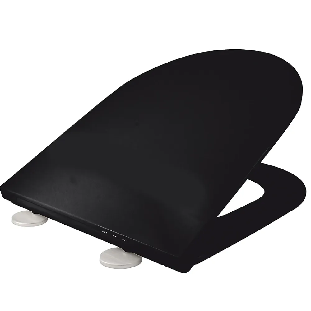 Gelco Design Abattant pour wc déclipsable flat noir