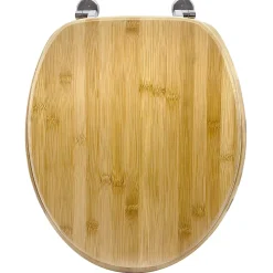 Gelco Design Abattant pour wc en bambou charnières métal