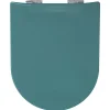 Olfa Abattant uni wood slim double avec descente assistée (36.5x48 cm - Bleu Foncé)
