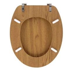 Abattant Wc|Douceur D'Intérieur Abattant wc - - Effet bois (45x37.5 cm - Marron Brun)