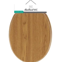 Abattant Wc|Douceur D'Intérieur Abattant wc - - Effet bois (45x37.5 cm - Marron Brun)