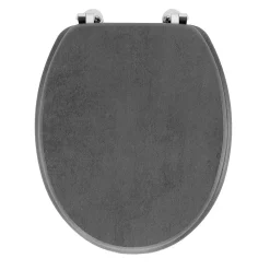 Abattant Wc|Douceur D'Intérieur Abattant wc - Effet béton (46x37 cm - Gris)