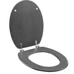 Abattant Wc|Douceur D'Intérieur Abattant wc - Effet béton (46x37 cm - Gris)