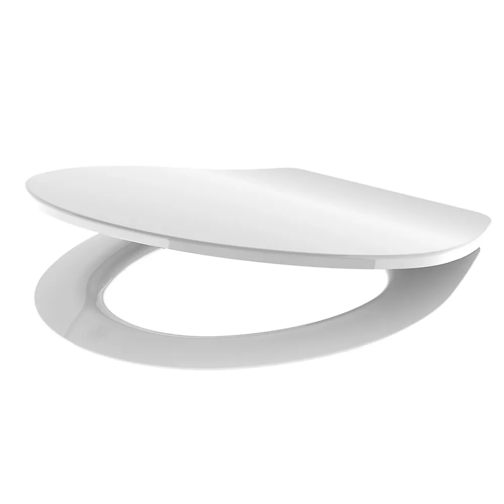 Abattant Wc|Allibert Abattant WC Slimeo en Thermodur coloris blanc brillant avec frein de chute
