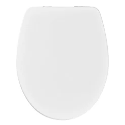 GoodHome Abattant WC avec frein de fermeture, blanc, Morava