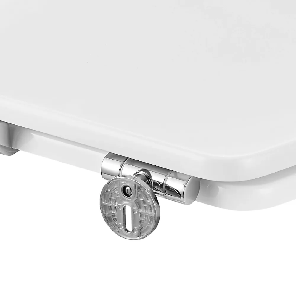 GoodHome Abattant WC avec frein de fermeture, blanc, Morava
