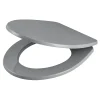 GoodHome Abattant WC avec frein de fermeture, gris, Morava