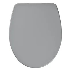 GoodHome Abattant WC avec frein de fermeture, gris, Morava