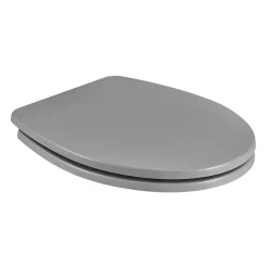 GoodHome Abattant WC avec frein de fermeture, gris, Morava