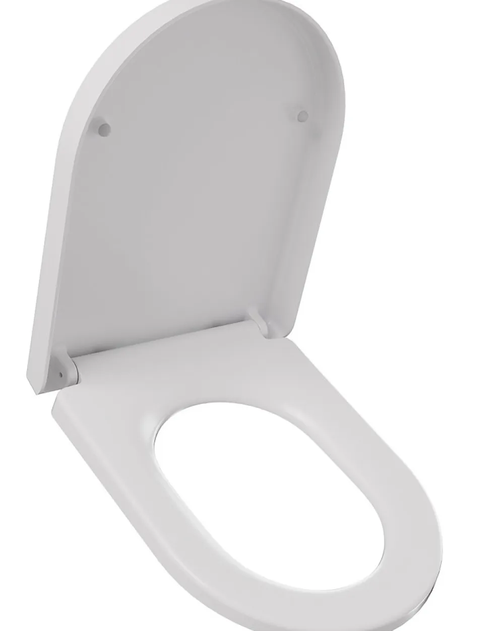 Abattant Wc|Anycée Max Abattant WC avec Système d'abaissement Automatique en Duroplast, ANYCEE MAX Couvercle de Toilette, en Forme de D