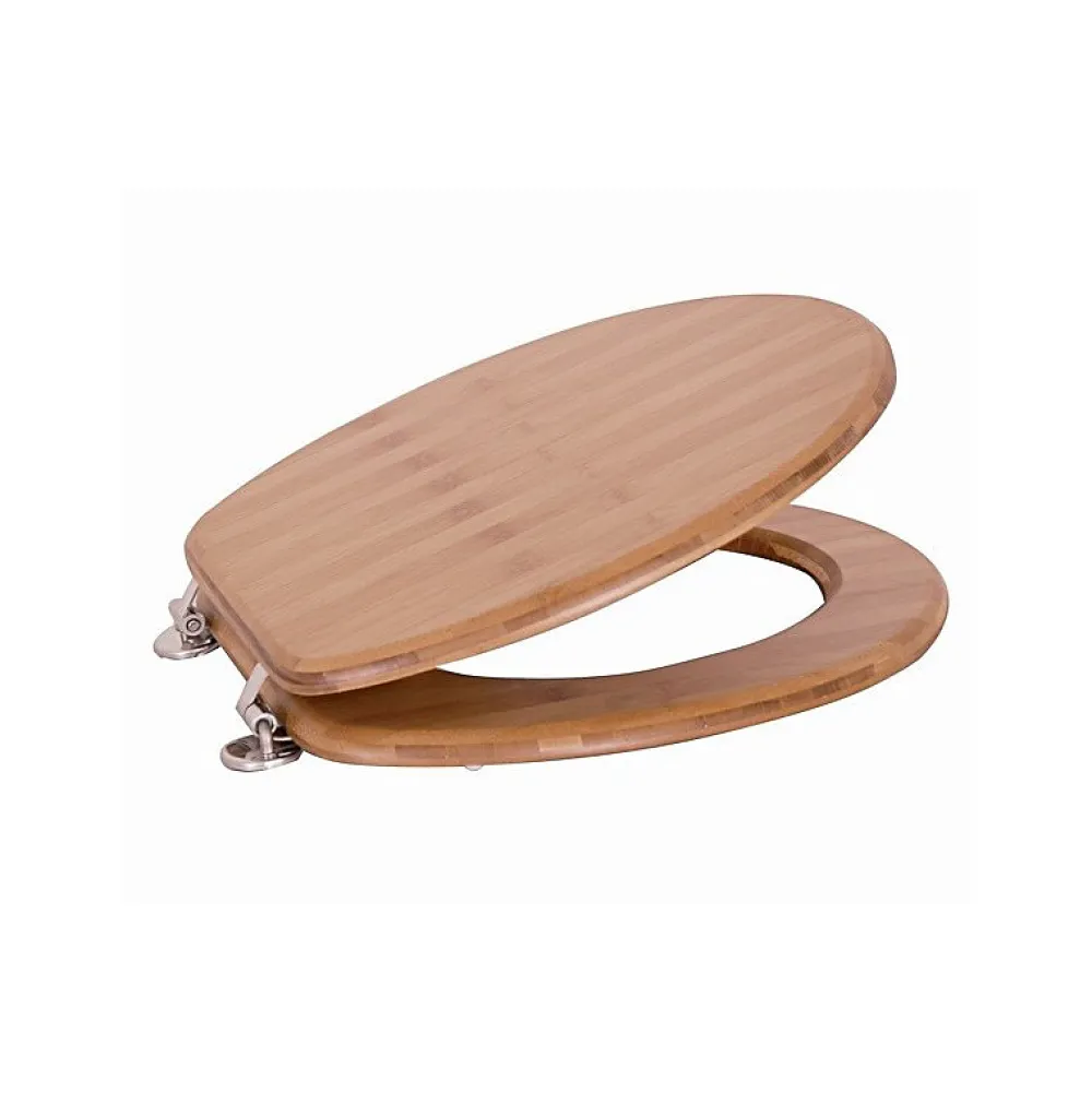 MSV Abattant wc Bambou Charnières Inox