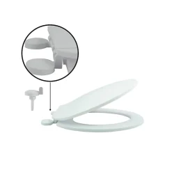 MSV Abattant wc Blanc Charnières PS