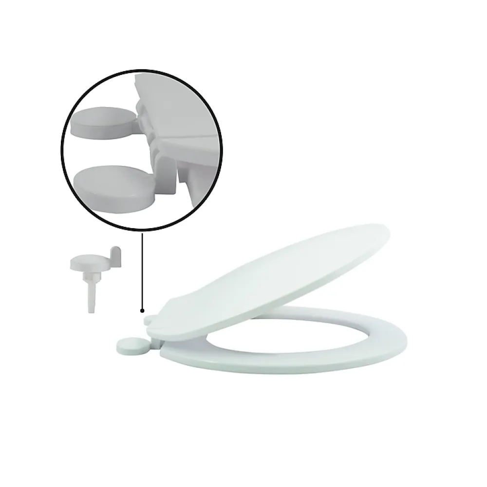 MSV Abattant wc Blanc Charnières PS