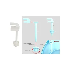 MSV Abattant wc Blanc Charnières PS