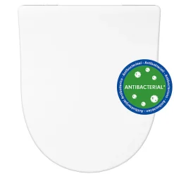Bemis Abattant WC blanc brillant D-Shape
