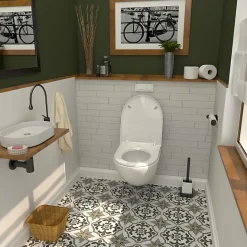 Bemis Abattant WC blanc brillant D-Shape