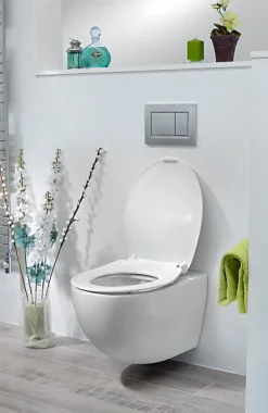 Abattant Wc|Bemis Abattant WC blanc brillant Slim