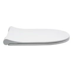 Abattant Wc|Planète Bain Abattant WC blanc de forme droite en duroplast antibactérien avec fermeture ralentie, réglable et déclipsable - Samara
